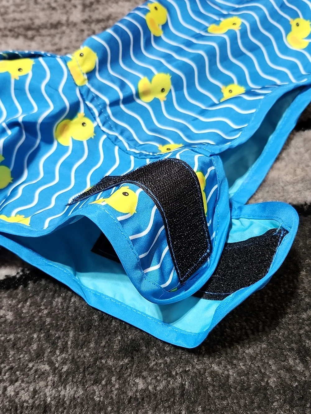 FRISCO BLUE WAVE RUBBER DUCK WATERPROOF HOODIE RAINCOAT NWOT